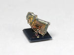 Side view, Stepped bismuth crystal
