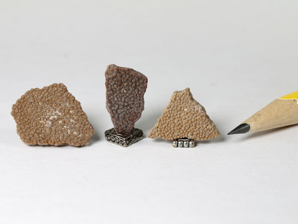 Fossil dinosaur eggshell, dollshouse miniature specimens