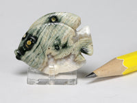 Carved ocean jasper fish, dollhouse decor