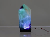 Fluorite point, lighted.  Please read note about the electrics!