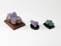 Grape agates, purple & green, Indonesia.  Dollhouse specimens