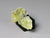 Side view, Yellow brucite mineral specimen, 1:12 display