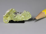 Yellow brucite mineral specimen, 1:12 display