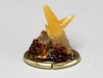 1:24 yellow wulfenite crystals, Morocco.  Dollhouse accessory