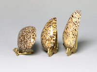 Side view, Polished dinosaur bone specimens, dollhouse decor