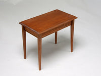 Side view, Pam Boorum side table, 1:12 scale