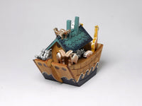 End view, Noah's ark by Karen Markland, miniature