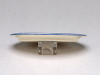 Side view, 1:12 scale Indianapolis platter, dollhouse miniature