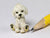 Puppy, handmade 1:12 scale dolllhouse miniature