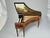 Side view, Fjare miniature harpsichord, painted lid, 1:12 scale