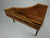 Back view, Fjare miniature harpsichord, painted lid, 1:12 scale