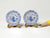 Avon Miniatures blue & white plates, Oriental Flower