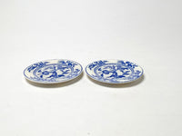 Avon Miniatures blue & white plates, Botanical Bouquet