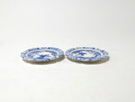 Avon Miniatures blue & white plates, Chelsea Bird