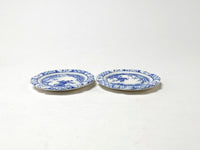 Avon Miniatures blue & white plates, Chelsea Bird