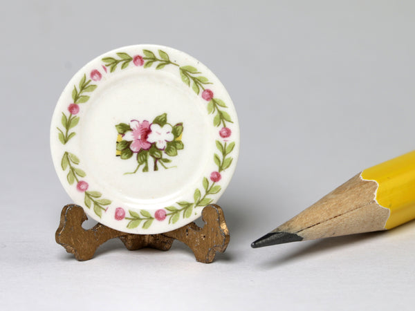 Avon Miniatures floral plate