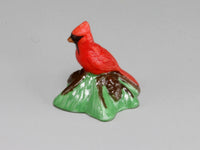 Carol Pongracic porcelain cardinal figurine, 1:12 scale