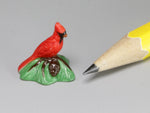 Carol Pongracic porcelain cardinal figurine, 1:12 scale