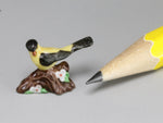 Carol Pongracic porcelain gold finch figurine, 1:12 scale