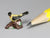 Carol Pongracic porcelain gold finch figurine, 1:12 scale