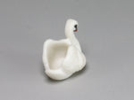 Back, Carol Pongracic porcelain swan figurine, 1:12 scale