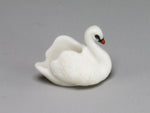 Carol Pongracic porcelain swan figurine, 1:12 scale