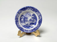 Stokesay Ware blue & white miniature plate