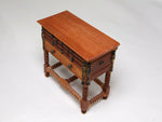 Top of Warren Dick chest on stand, dollhouse miniature 1:12 scale