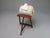 Back view, Carol Hardy 1:12 lacemaker's stand and pillow, dollhouse miniature