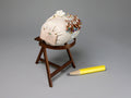 Lace maker's pillow stand & pillow, Carol Hardy, IGMA Fellow