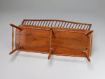 Underside, 1:12 scale Windsor bench by Ron Hammond, dollhouse miniature