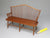 1:12 scale Windsor bench by Ron Hammond, dollhouse miniature