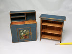 BBE Bearly Big Enough hutch-dry sink & shelf, dollhouse miniature