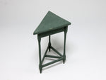 Side view, Side view, Green corner table, Eileen McNulty-Bowers, dollhouse miniature 1:12 scale