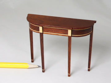 Randy Himes demilune table, 1985