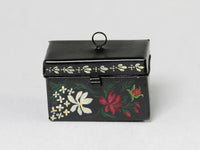 Folk art painted tin box, Mary Grady O'Brien