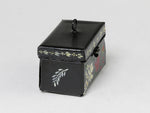 Side, Folk art painted tin box, Mary Grady O'Brien