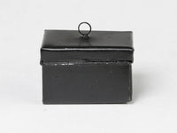 Back, Folk art painted tin box, Mary Grady O'Brien