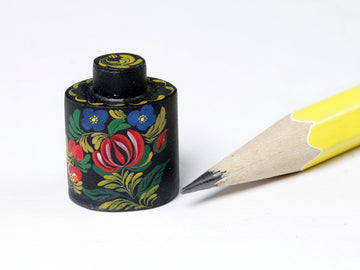 Painted tin cannister, Mary Grady O'Brien, IGMA Fellow, 1977.  As is.