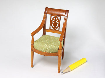 Satinwood chair, Patricia Herbillon, France