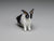 Front, Dollhouse miniature black and white rabbit, Alice Zinn