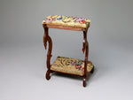 Back view, 1:12 scale prie-dieu, Nicole Walton Marble, dollhouse miniature