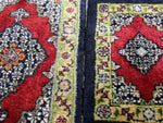 Comparison of colours of both carpets