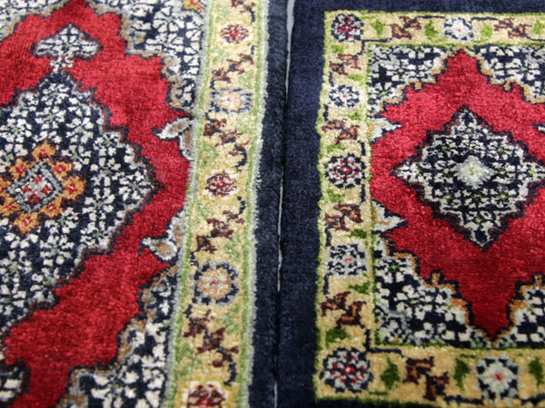 Comparison of colours of both carpets