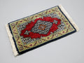Barry Dawson Classic Carpets silk rug, 1300 knots/square inch, 7 3/8" x 4".  Extra shipping/insurance may be required!