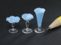 Francis Whittemore blue & clear glassware, sold individually