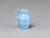 Blue glass Whittemore pitcher or creamer, 1:12 or 1:24 scale