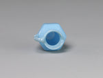 Rim view, Blue glass Whittemore pitcher or creamer, 1:12 or 1:24 scale