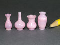 Francis Whittemore pink glass vases. Sold individually