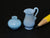 Whittemore blue vase and pitcher